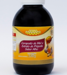 COMPOSTO DE MEL E EXTRATO DE PRÓPOLIS SABOR ALHO 150G COMPOSTO DE MEL E EXTRATO DE PRÓPOLIS SABOR ALHO 150G